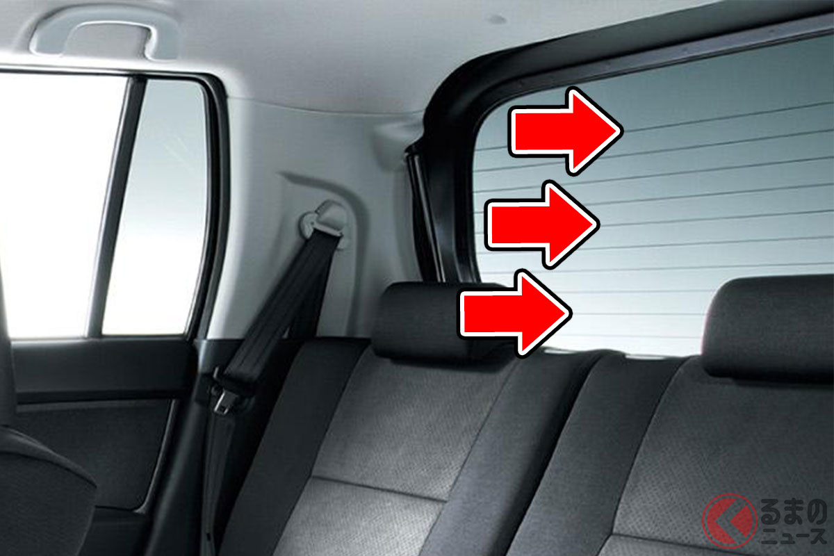 電熱線は「リアガラス」にしか入っていない