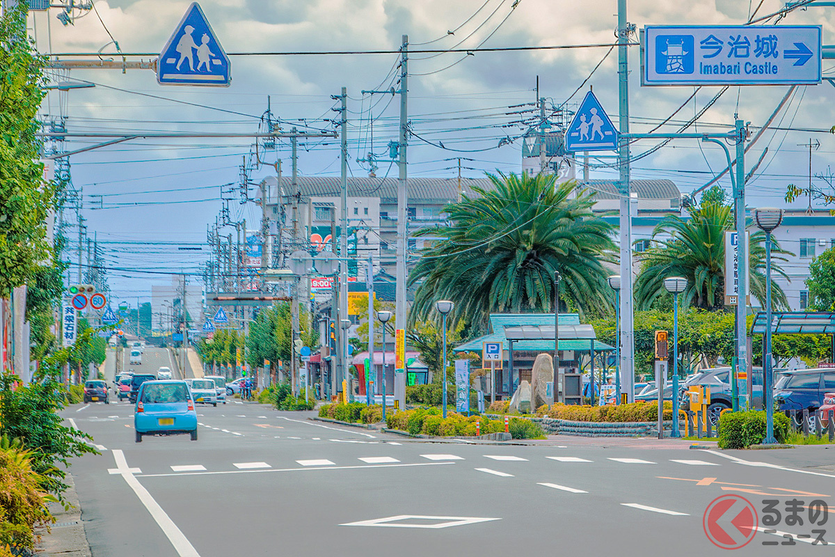 愛媛県今治市にある「産業道路」