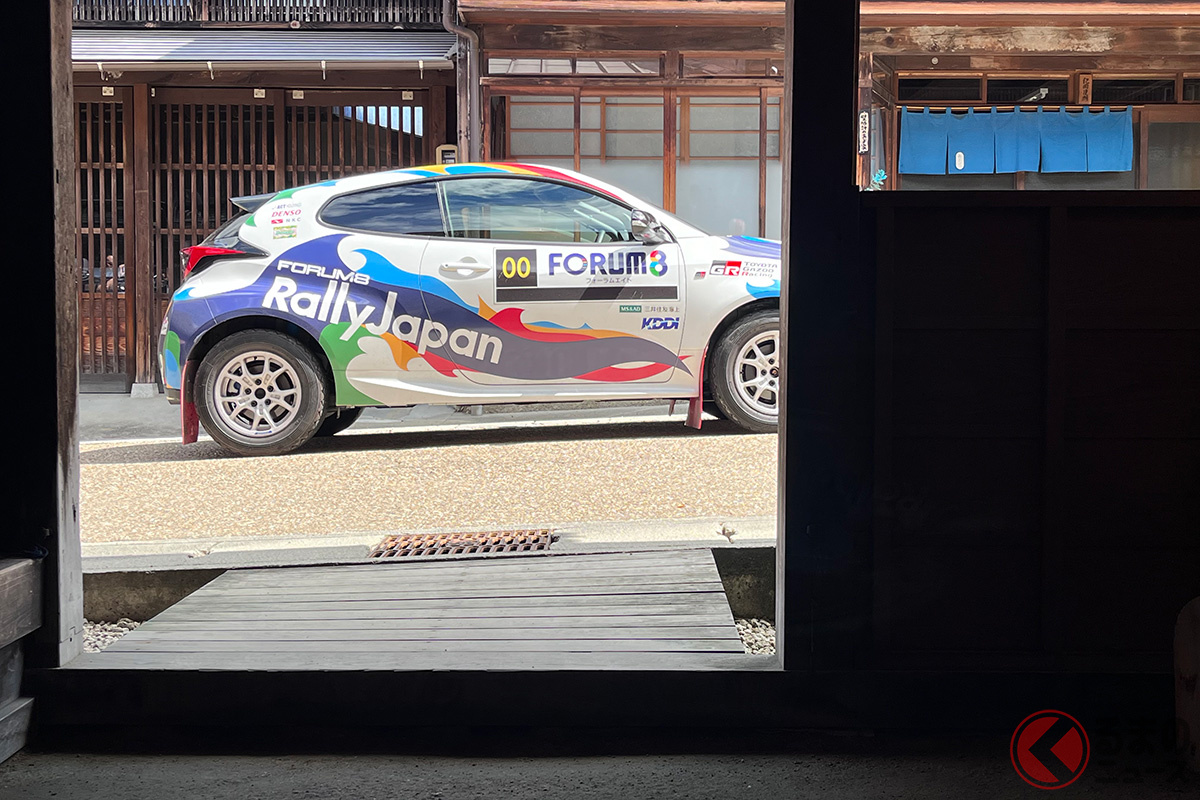 ラリージャパン2023は恵那市でも開催! 今年もリエゾンで「岩村本通り」を走ります(画像は特別な許可を得て撮影しています)