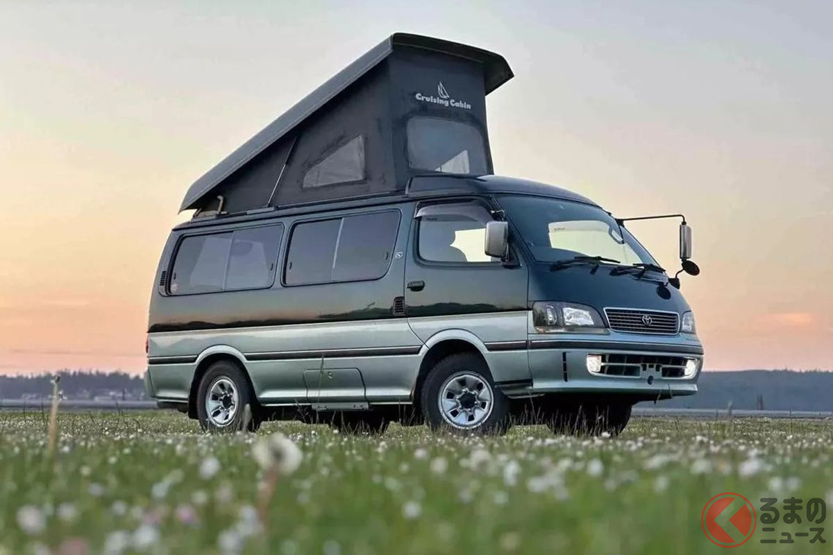 25年ルールで右ハンドルでも走れるハイエース。内装はどうなっている?