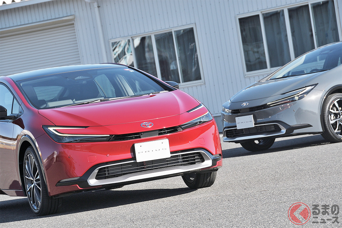 大きいけど「細い」!? 最新トレンドの「大径・細幅」タイヤを履いたトヨタ「プリウス」