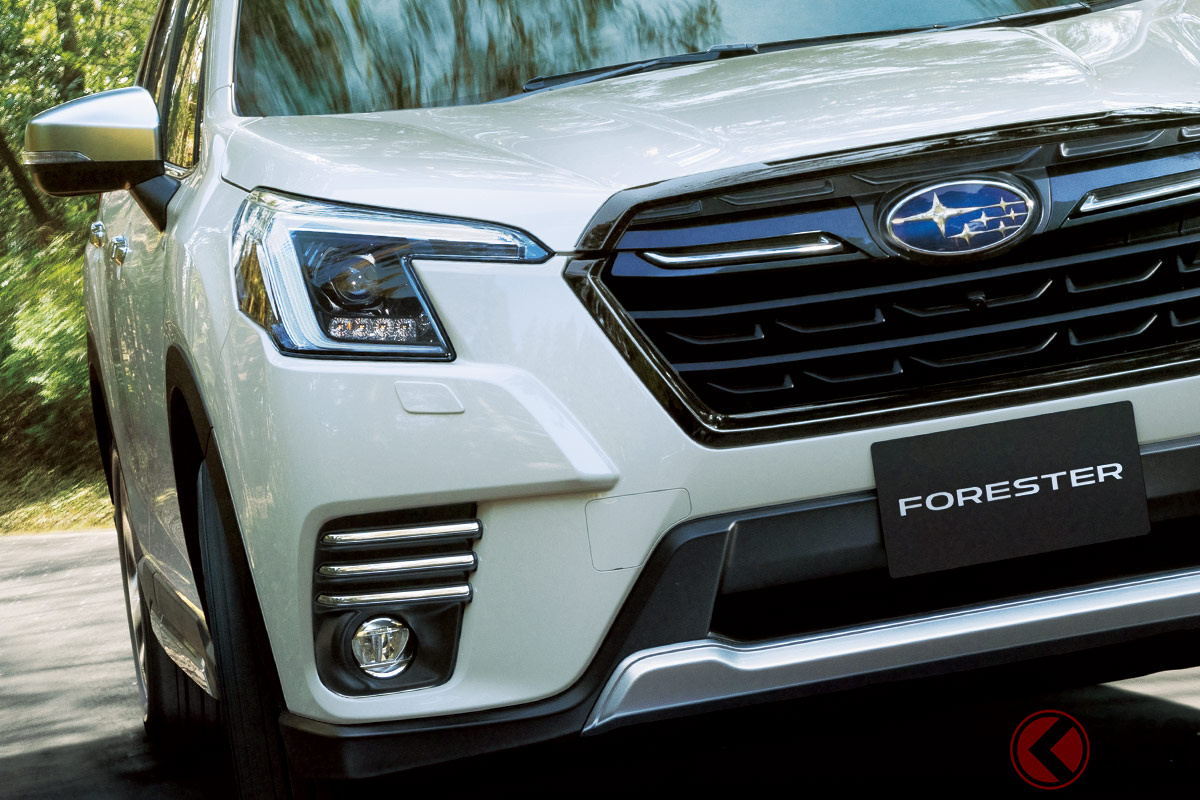 一部改良されたスバル「フォレスター」