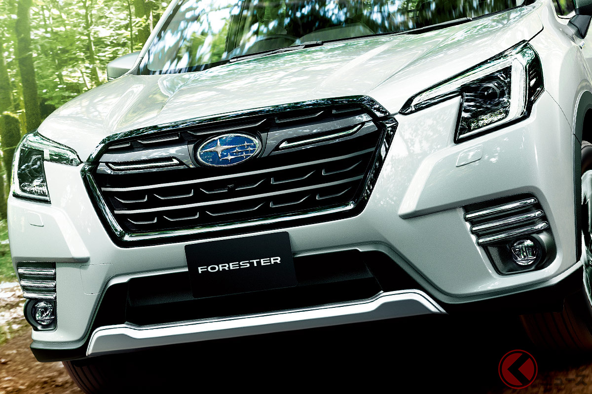 一部改良されたスバル「フォレスター」