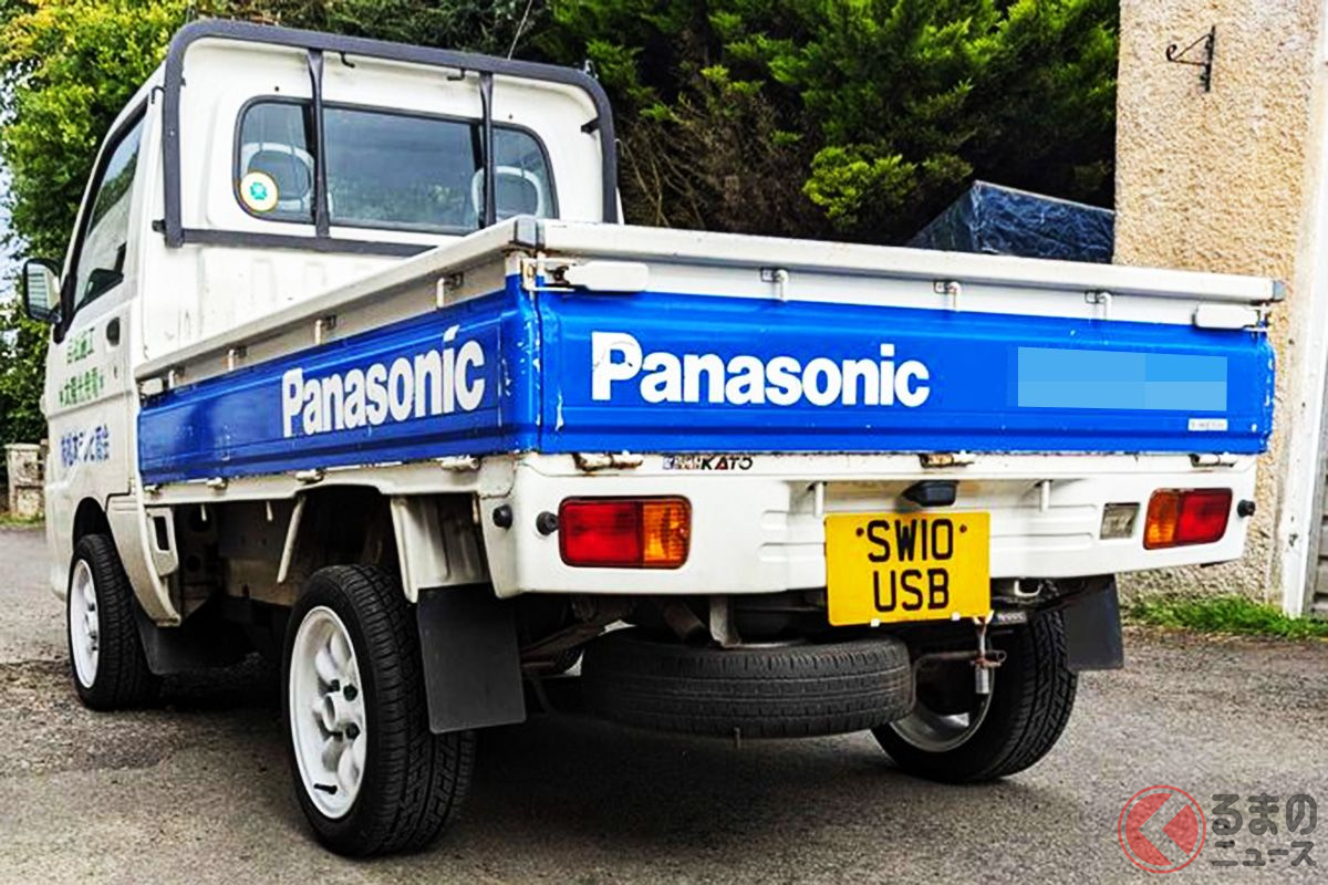 えっ…? なぜ元電気屋の軽トラックがこんなトコロに?