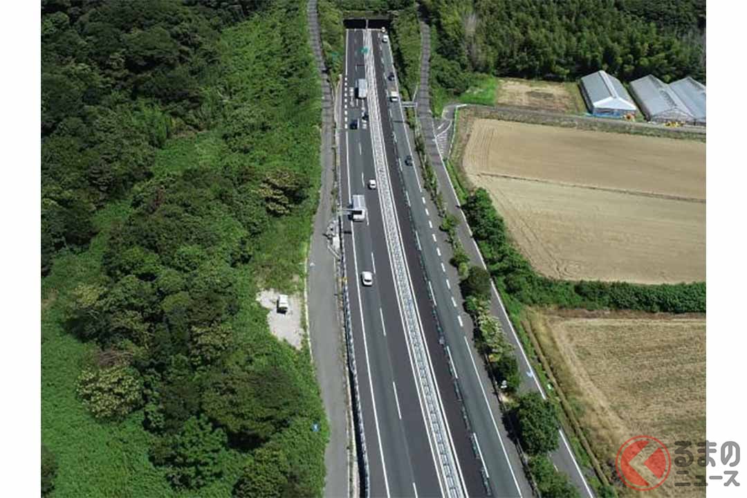 国道1号潮見バイパスの4車線整備後(画像:国土交通省中部地方整備局浜松河川国道事務所)
