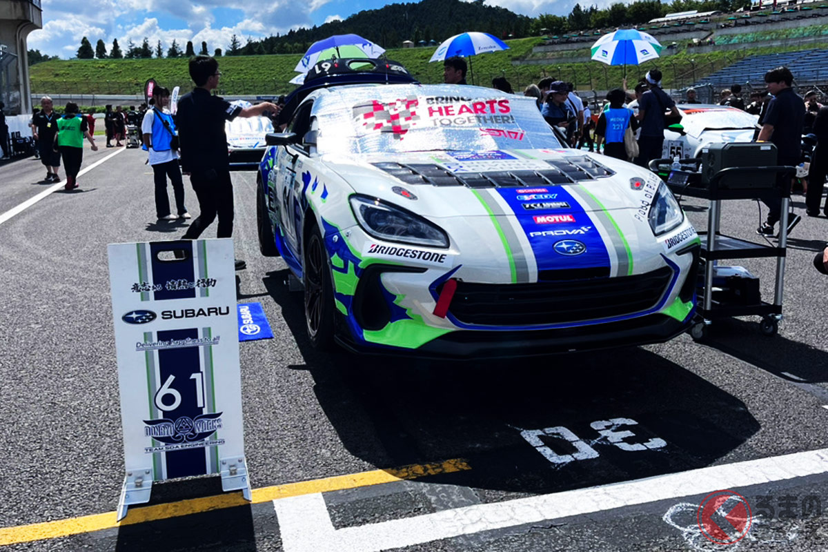 カーボンニュートラル燃料を使ってレースに参戦するスバル