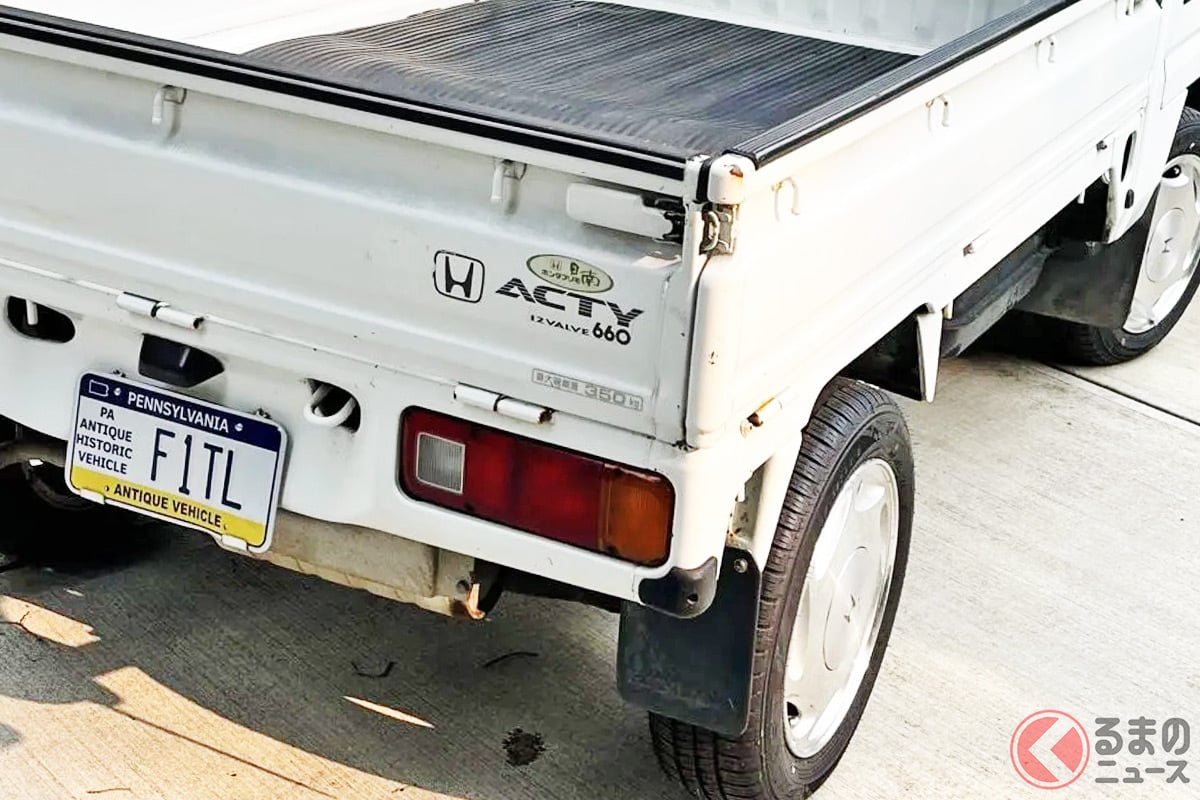 約100万円超えのプライスがついた28年前のホンダ「アクティ」(Photo:(c) Bring a Trailer・Seller:skere26)