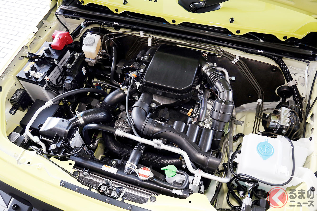 ターボエンジンを搭載するスズキの軽「ジムニー」