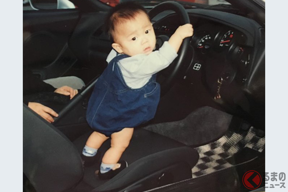 幼少期の勝田選手はクルマやモータースポーツが身近だった(画像:勝田貴元公式X(@TakamotoKatsuta)より)