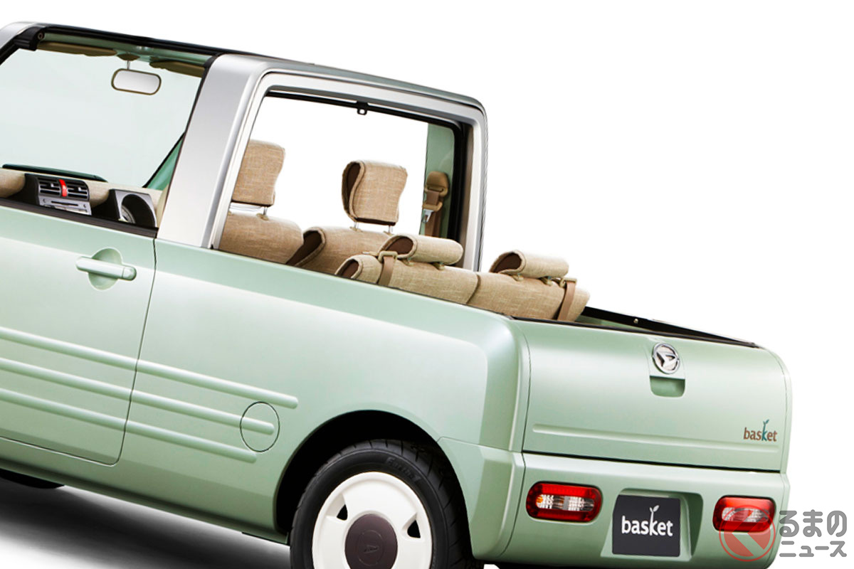 解放感もハンパないダイハツ「バスケット」に注目!