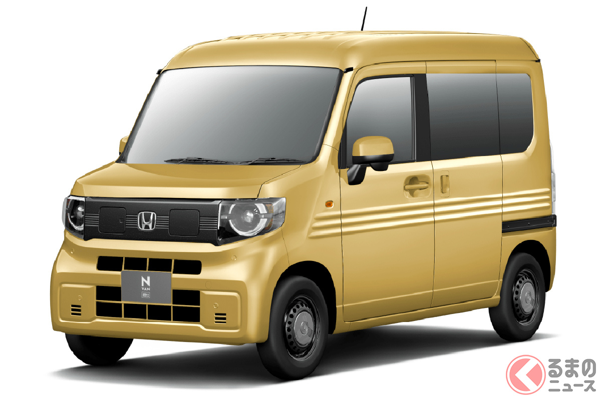 2024年春発売予定のホンダ新型軽商用EV(電気自動車)バン「N-VAN e:(エヌバン イー)」の上級グレード「 e: FUN」