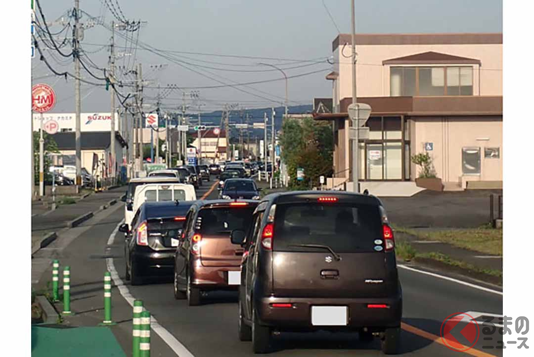 混雑する現道の国道57号(画像:国土交通省九州地方整備局長崎河川国道事務所)