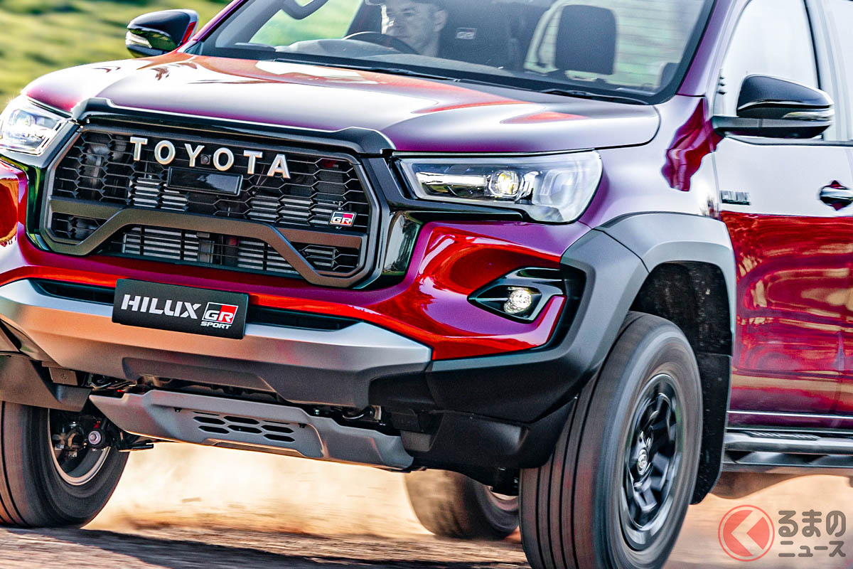 ド迫力ボディがカッコイイ‥トヨタ新型「ハイラックスGRスポーツ」