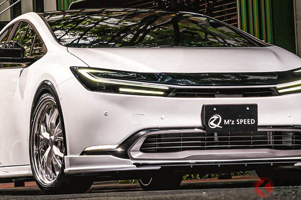 エムズスピードの新型「プリウス」用エアロ装着車(Photo:エムズスピード)