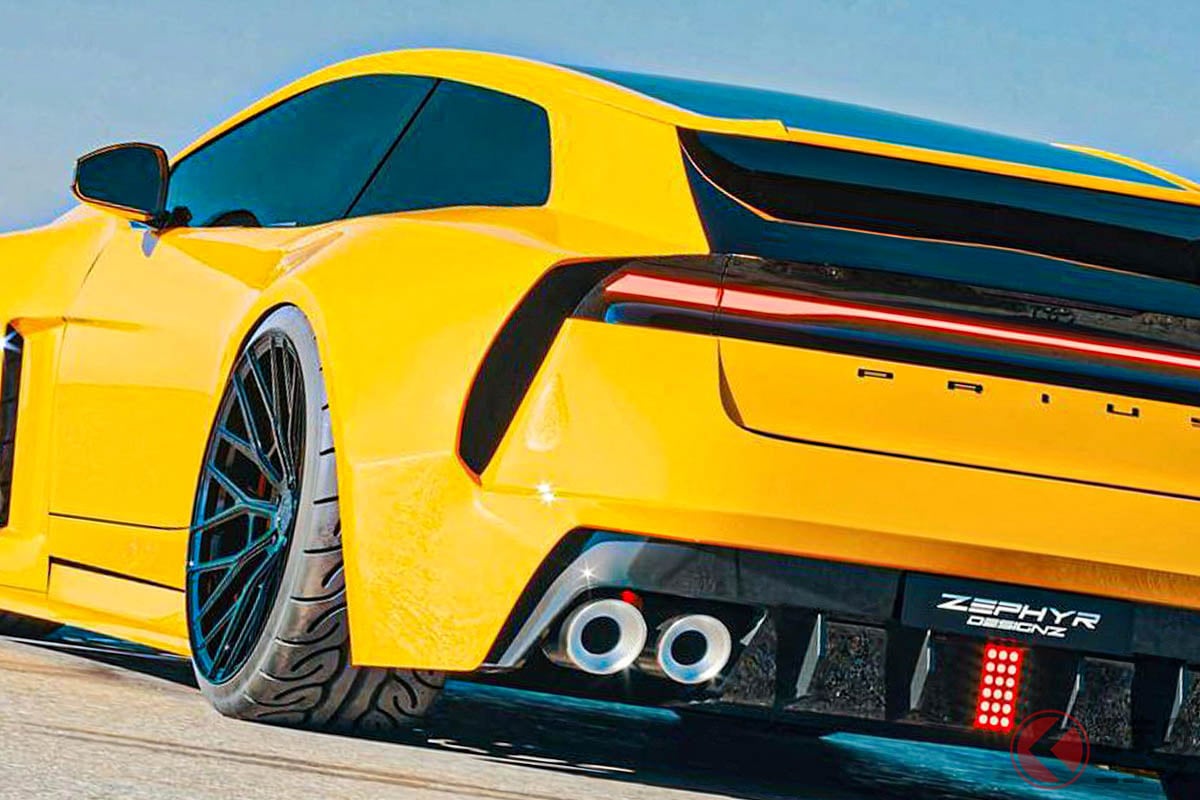 3ドア化&ワイドボディ化した新型「プリウス」のカスタムレンダリング(Photo:zephyr_designz)