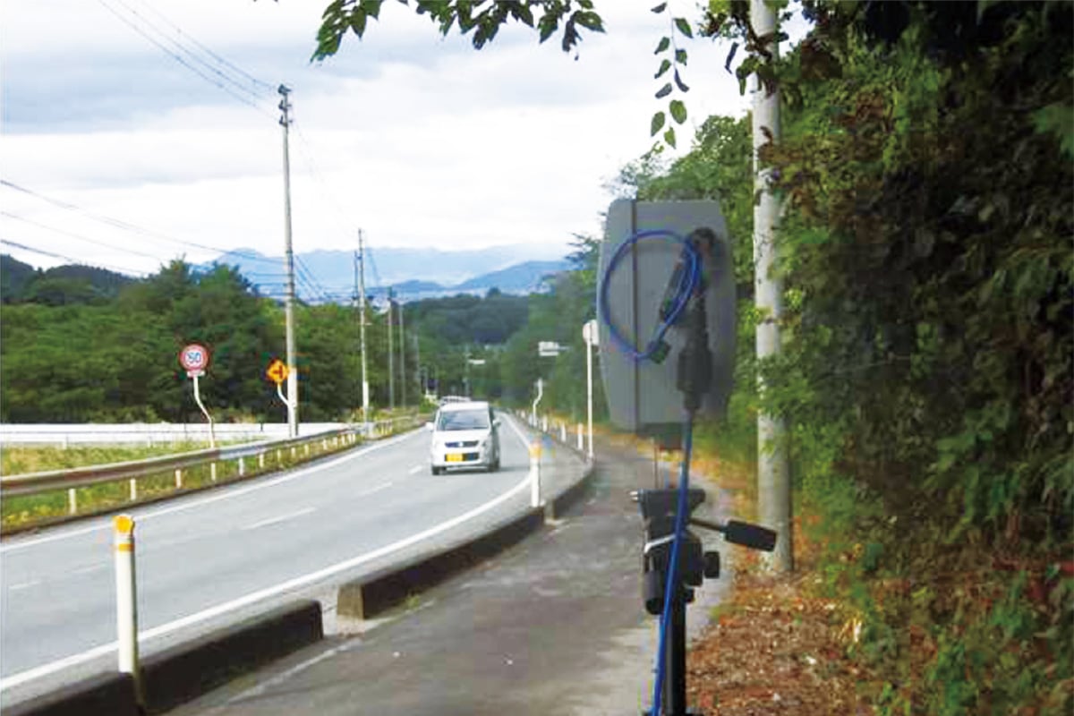 「ナンバー自動読取装置」での読み取り風景（画像引用：国土交通省 東北運輸局）