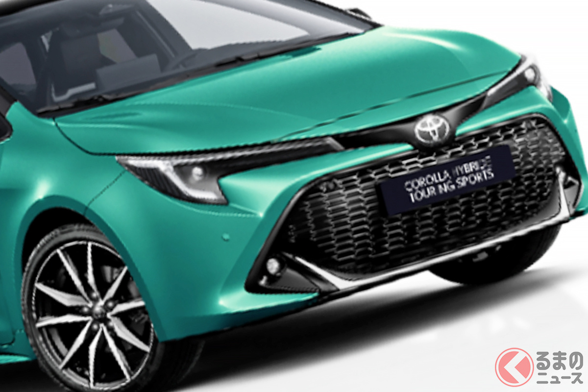 オシャレなグリーンが「鮮烈」! トヨタ「カローラツーリングスポーツ」2024年モデル(フランス仕様)