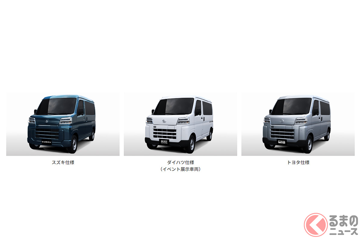 一方でスズキ、ダイハツ、トヨタでは、3社で共同開発してきたBEVシステムを搭載した商用軽バン電気自動車を2023年度内に発売する