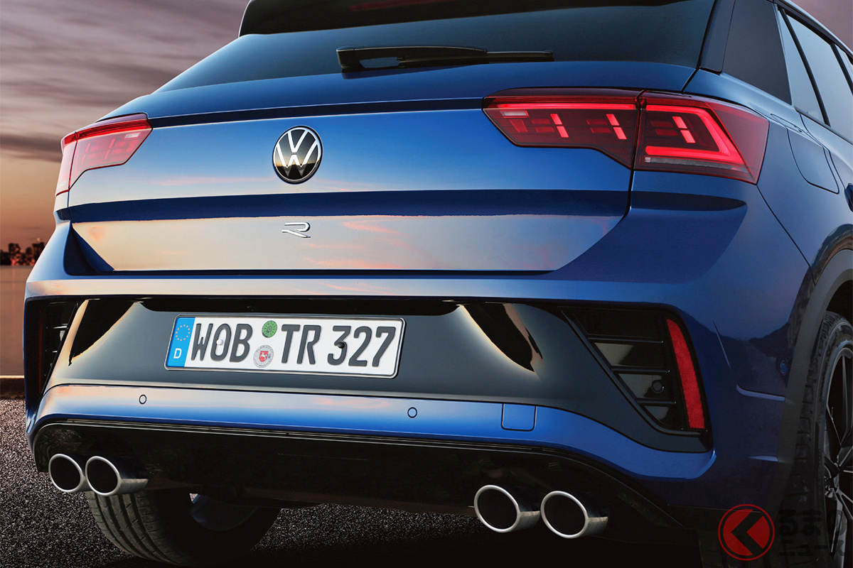 迫力のテールがカッコいい! 写真はVW「T-ROC」特別仕様車「R Black Style」