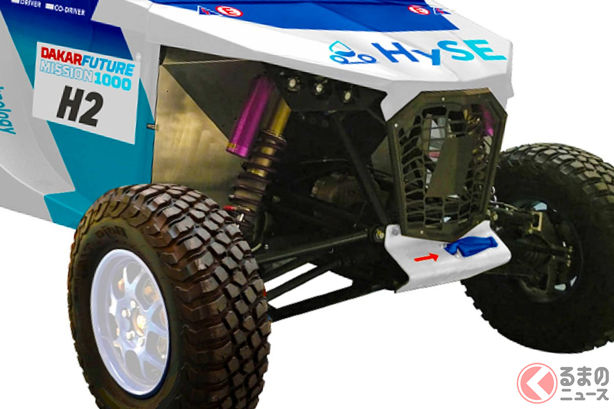 HySEの開発した、水素燃料エンジン搭載の「HySE-X1」