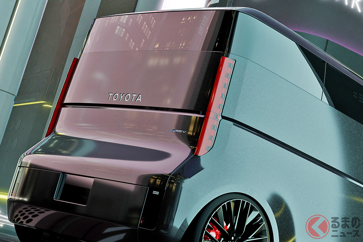 トヨタ「bB」が復活!? コンセプトカー「KAYOIBAKO(カヨイバコ)“bB+ CONCEPT”」のリアまわり