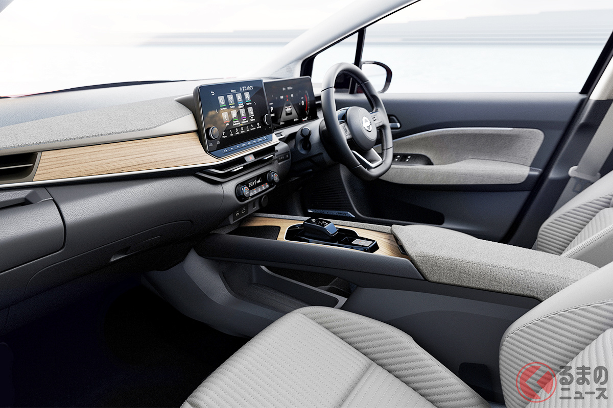 日産が2021年に発売を開始したコンパクトプレミアム「ノートオーラ」の内装