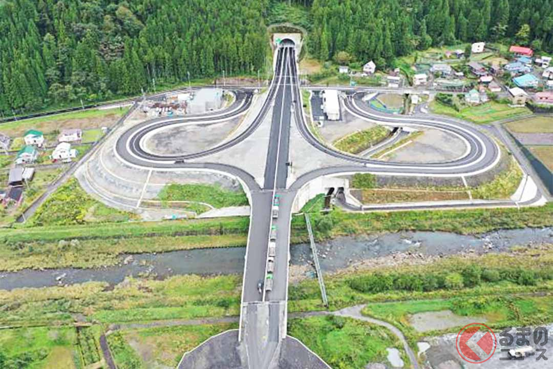 国道158号「大野油坂道路」九頭竜ICの状況。2023年9月撮影(画像:国土交通省近畿地方整備局福井河川国道事務所)