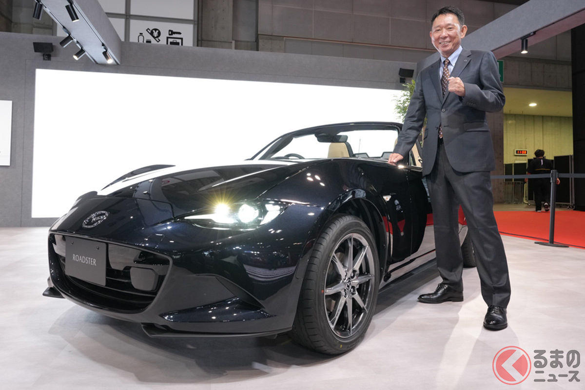 マツダ商品本部の齋藤茂樹氏。自身もオーナーであるNDロードスターの開発主査を務める