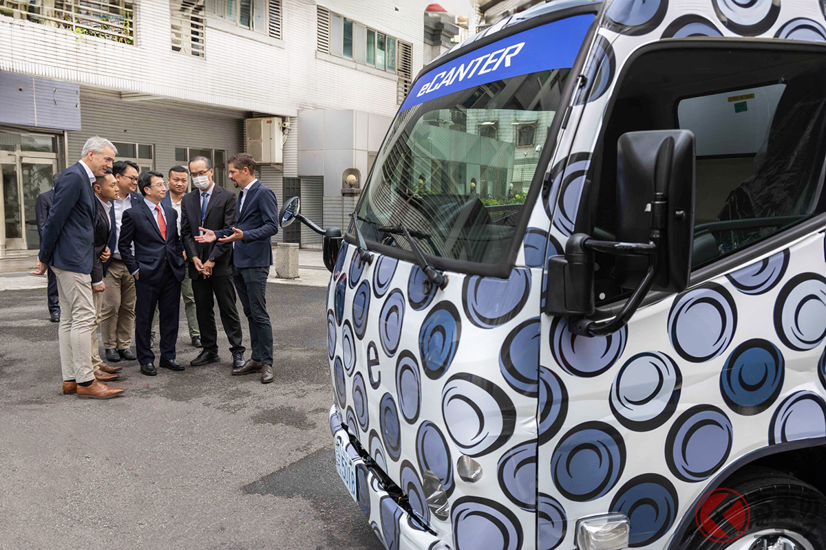 台湾市場へ初導入される三菱ふそうの新型「eCanter」