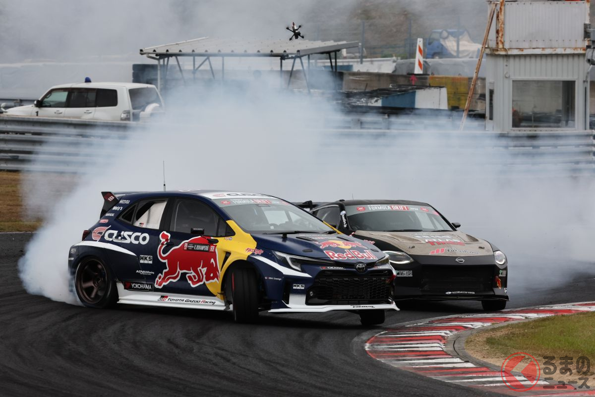 カッレ・ロバンペラはトップ16で末永直登と対戦。ここもきっちりと勝利してグレート8に進出した。「画像提供:FORMULA DRIFT JAPAN事務局(MSC株式会社)」