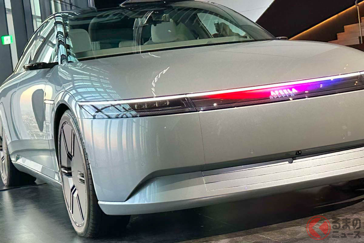 超流線ボディが凄い…ソニー・ホンダ新型「AFEELA(アフィーラ)」のプロトタイプモデル