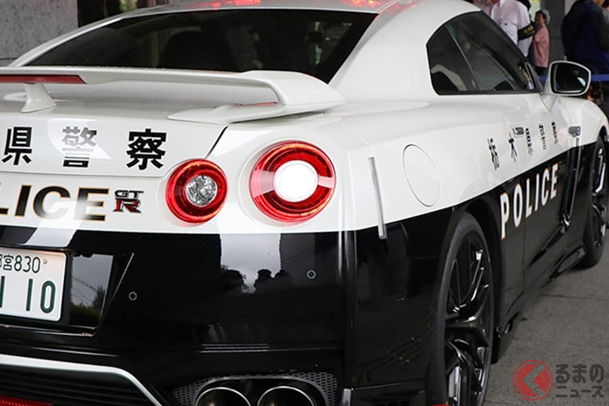 これまで様々なクルマがパトカーに採用されてきた(画像は栃木県警のR35 GT-R)