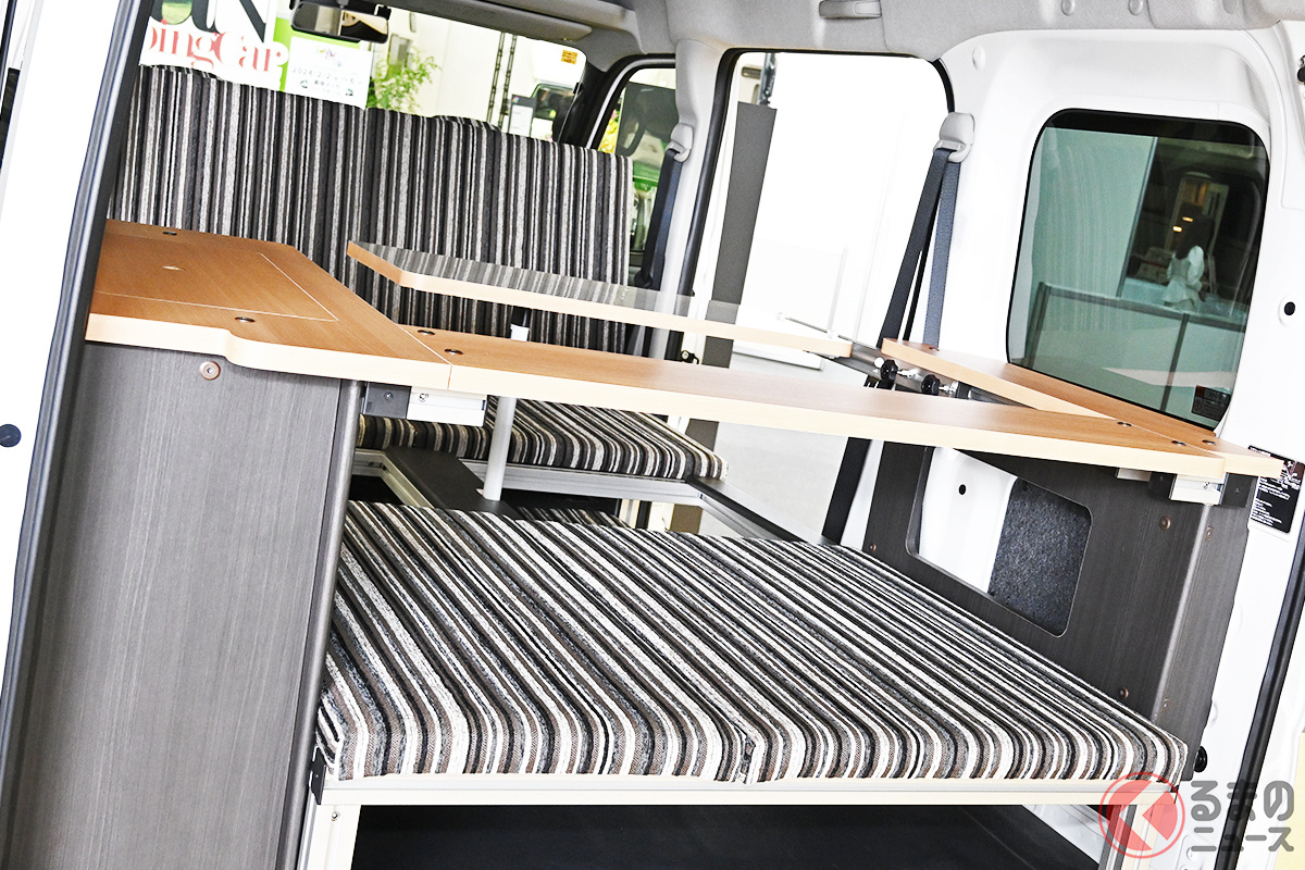 ストライプ柄がオシャレ! 初公開された「アルトピアーノ」シリーズ第2弾の新型「アルトピアーノミニ」の内装