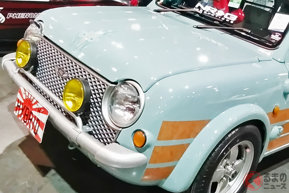 ツライチタイヤが「ワイルド」! 日産のパイクカー「PAO(パオ)」が「SEMAショー」に登場