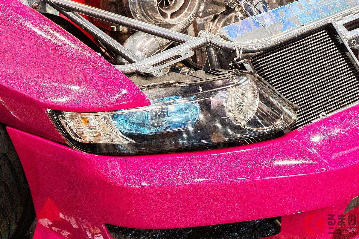 オデッセイ顔!? 謎のシルビアも発見!(撮影:加藤博人)