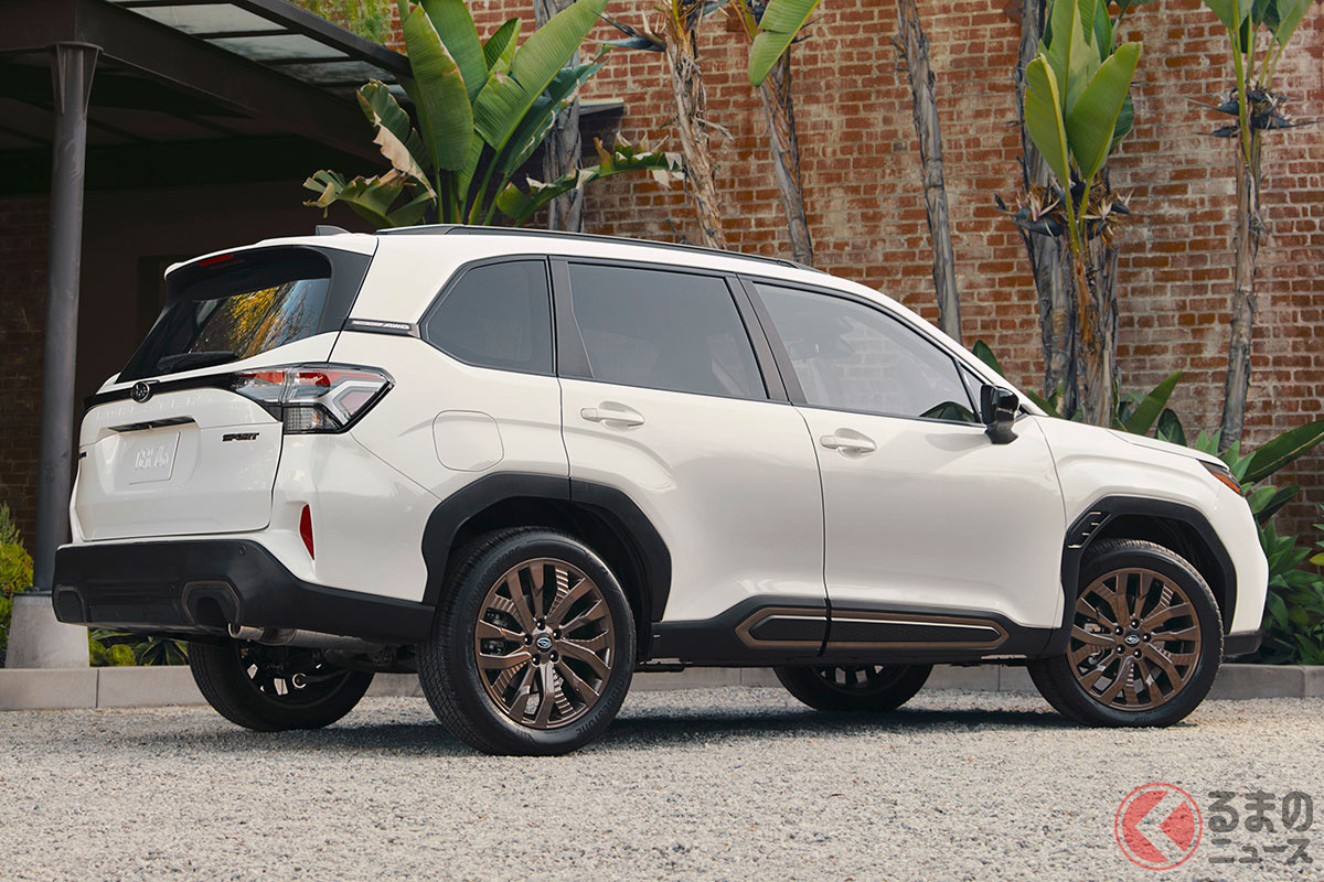 SUVらしさを強調し、よりたくましいイメージに刷新されたスバル新型「フォレスター」(6代目・米国仕様)