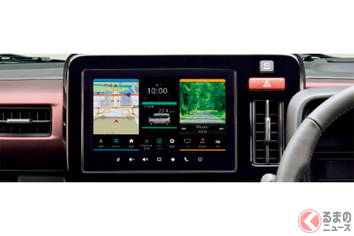 新型「スペーシア」、「スペーシア カスタム」に採用されたパイオニア製のカーナビゲーション