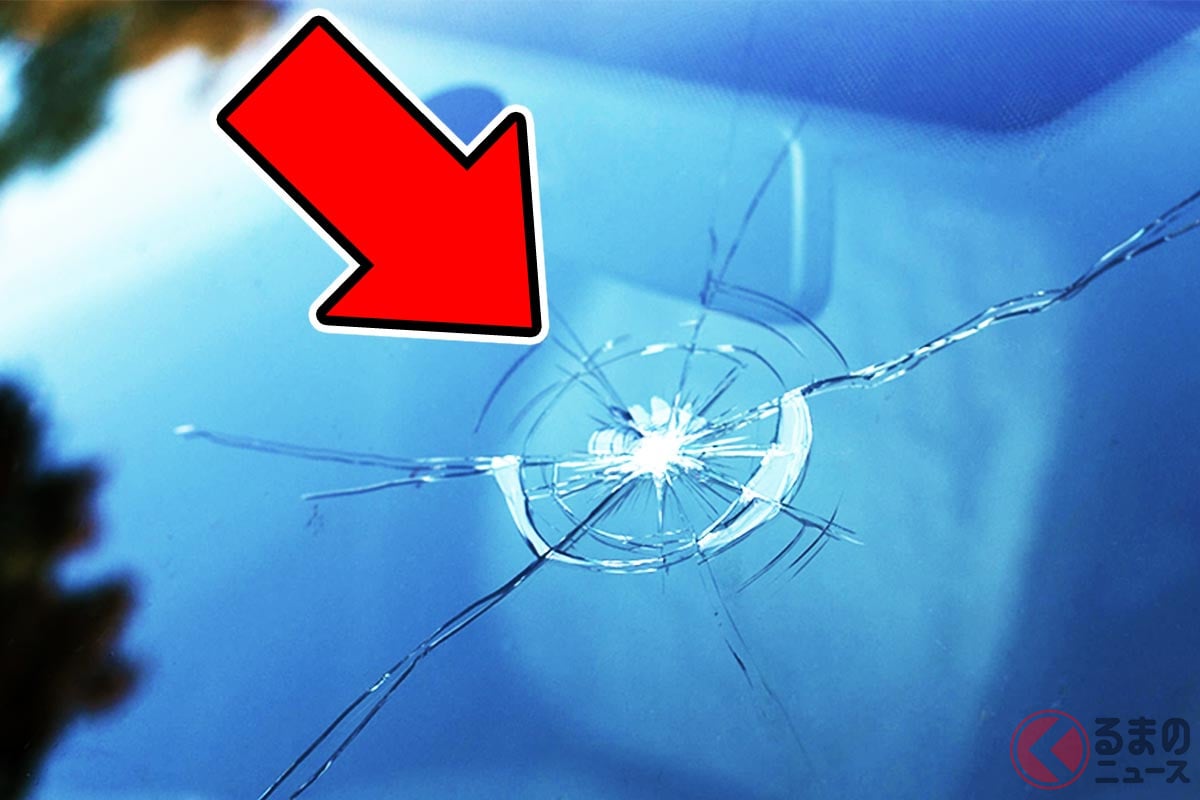 線状に入ったヒビ