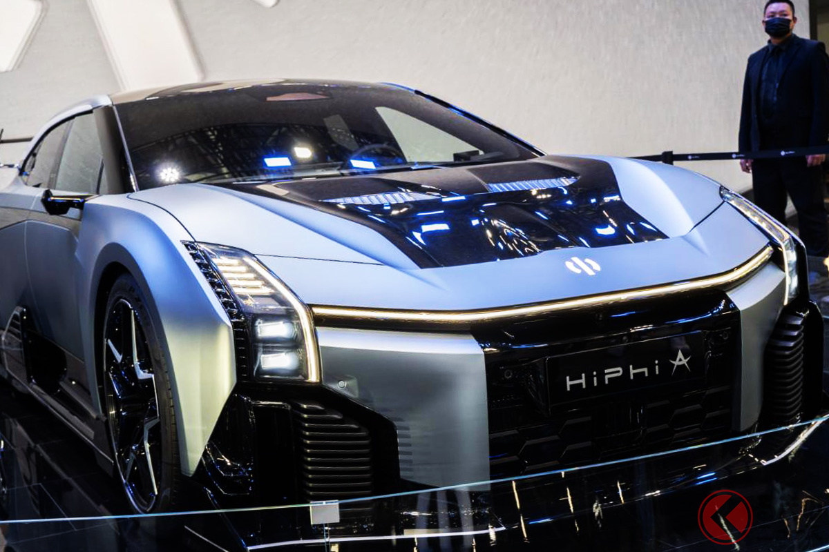 一部では「GT-R顔」とも言われた「HiPhi A」。 そんな中国BEVブランド「HiPhi」、ついに倒産(撮影:加藤博人)