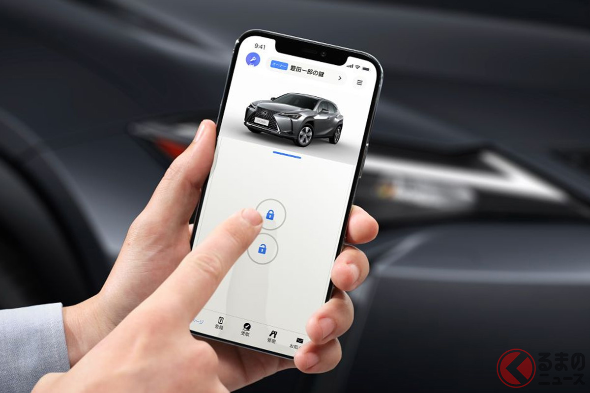 最近ではデジタルキーとしてスマホを使ったものも多い