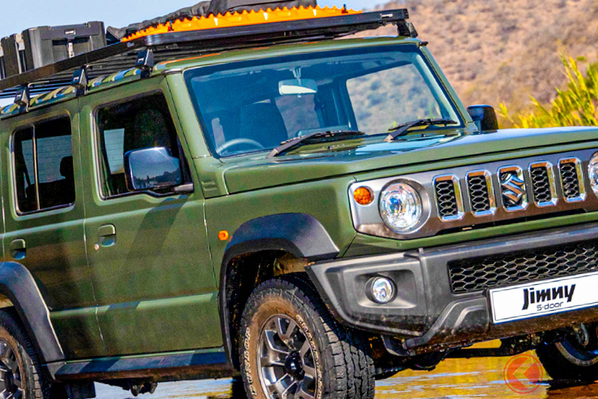 グリーンめちゃ似合う! スズキ新型「ジムニー5ドア」