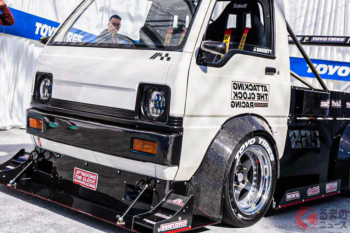 超カッコイイ! アメリカンなカスタムが施された「軽トラ」