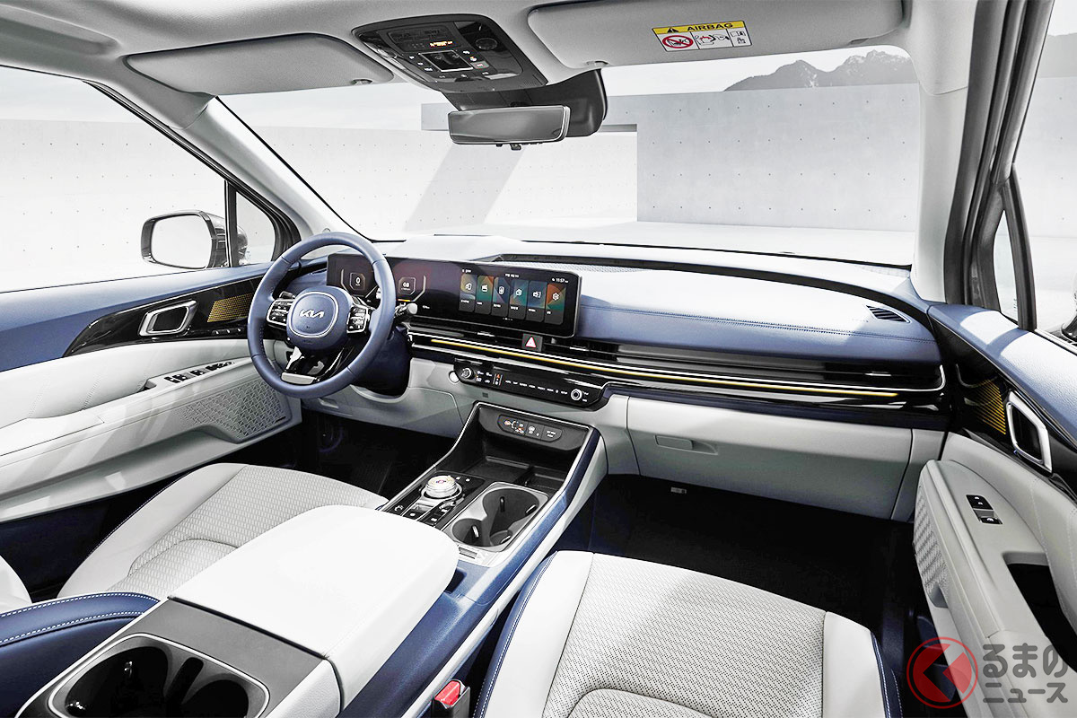 豪華内装がまぶしい! 起亜 新型ミニバン「カーニバル」