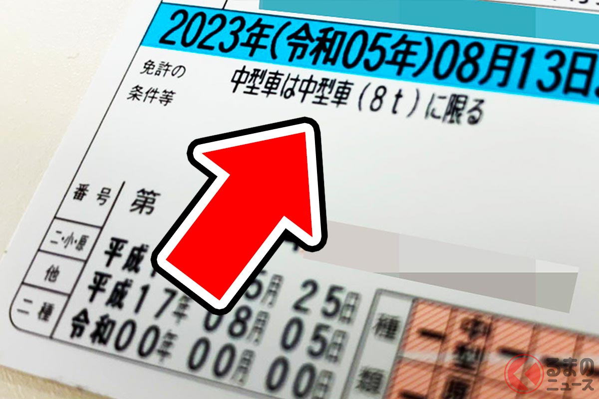 免許証の「謎の注釈」は何のため?