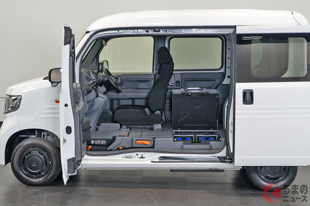 ホンダの脱着式バッテリー付きEV軽商用バン「MEV-VAN Concept」