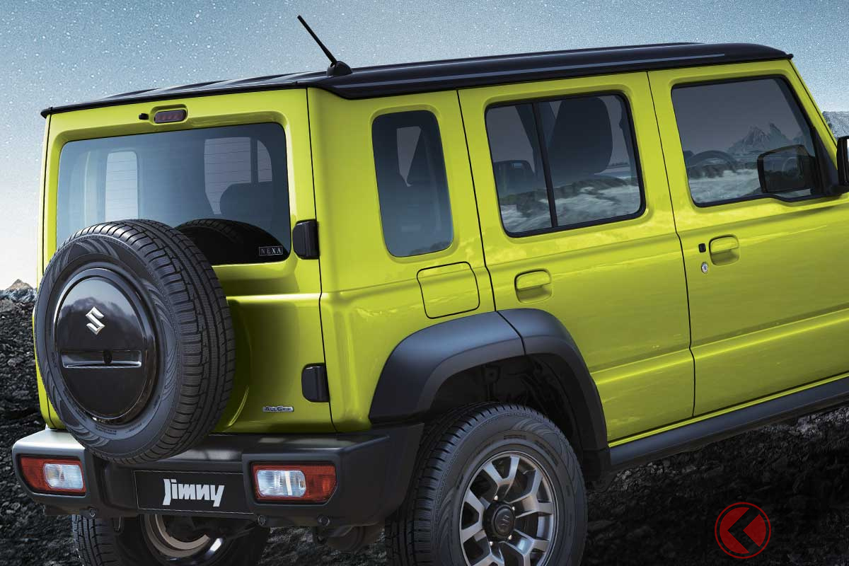 5ドアを備えた実用的な新型「ジムニー5ドア」