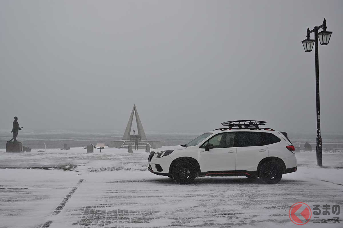 スバル「フォレスター」で日本最北端の宗谷岬へ