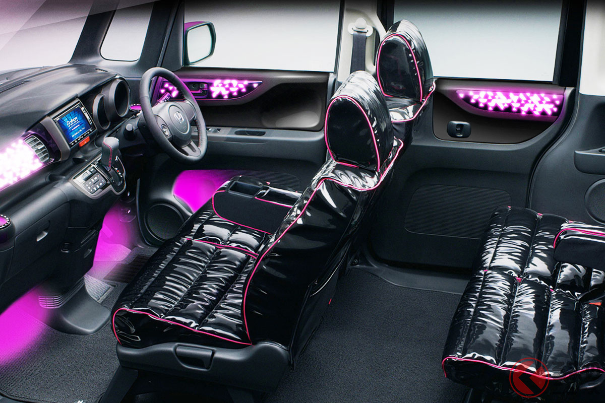 「N-BOX」に電飾ビカビカ仕様が爆誕していた!