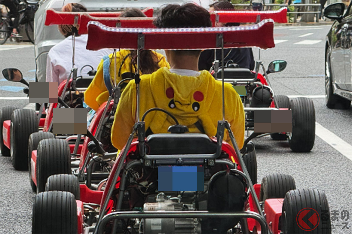 保安基準を満たさない違法公道レンタルカートが野放し状態? 現状は?(画像提供:訪日外国人安全運転支援機構)