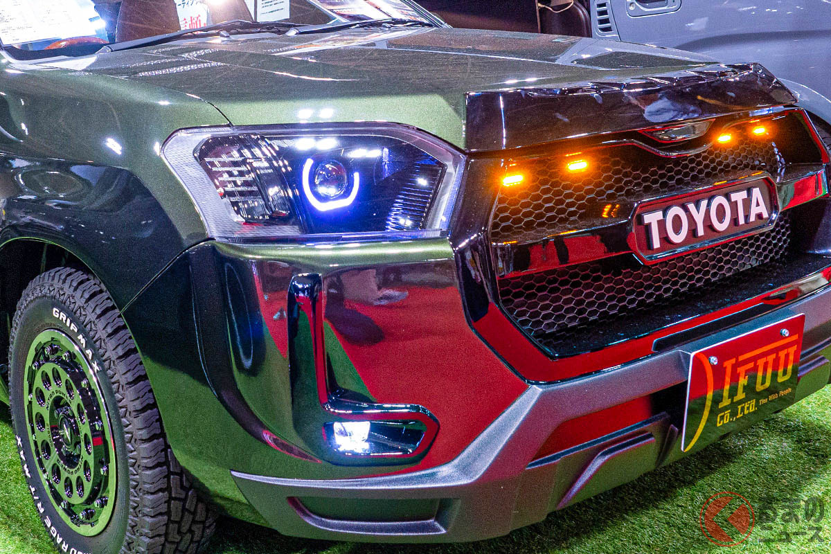 これがトヨタ「プロボックス」? ハイラックス顔になったIFUUのカスタムカー